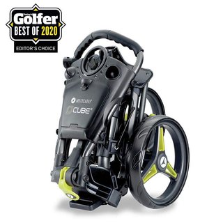 Motocaddy CUBE manuální golfový vozík, graphite/lime