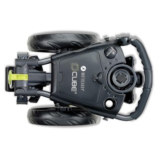 Motocaddy CUBE manuální golfový vozík, graphite/lime
