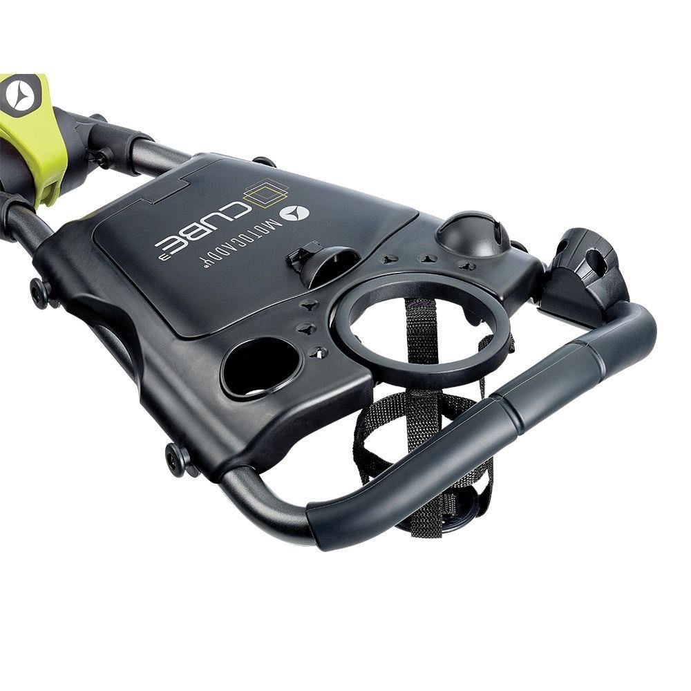 Motocaddy CUBE manuální golfový vozík, graphite/lime