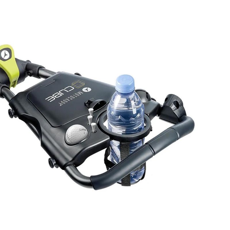 Motocaddy CUBE manuální golfový vozík, graphite/lime