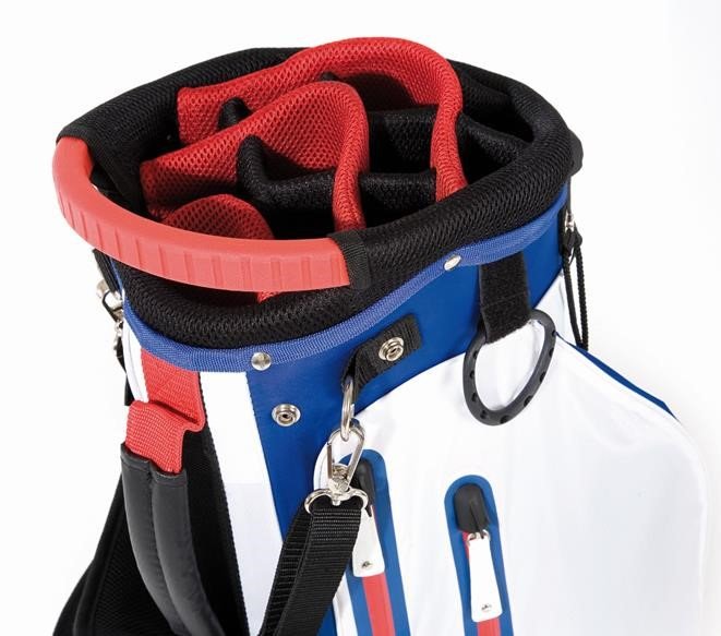 JuCad 2in1 Waterproof stand bag, modro/bílo/červený