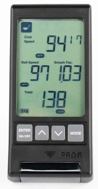 SuperSpeed Golf PRGR Black Portable Lauch Monitor