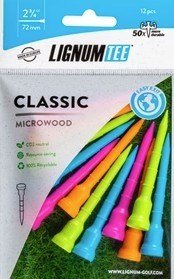 Lignum Tee plastová týčka 72mm, 12ks, neon mix