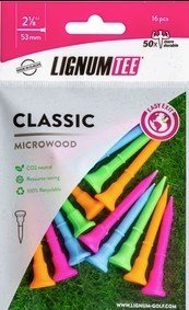 Lignum Tee plastová týčka 53mm, 16ks, neon mix