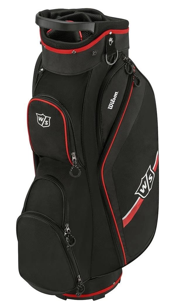 Wilson Staff Lite II cart bag, černo/červený
