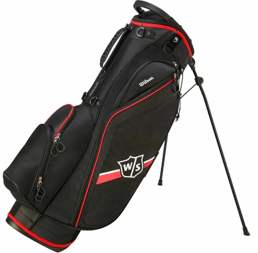 Wilson Staff Lite II stand bag, černo/červený