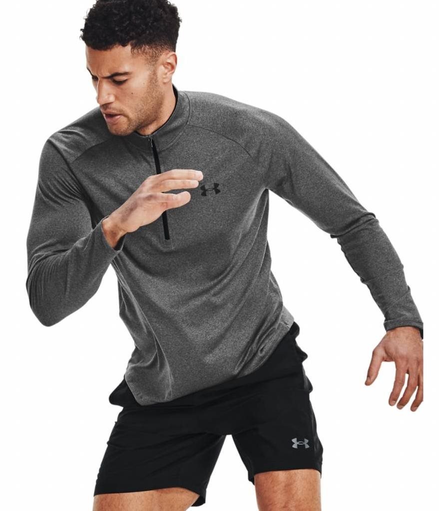 Under Armour Tech 2.0 pánské tričko s dlouhým rukávem, šedé