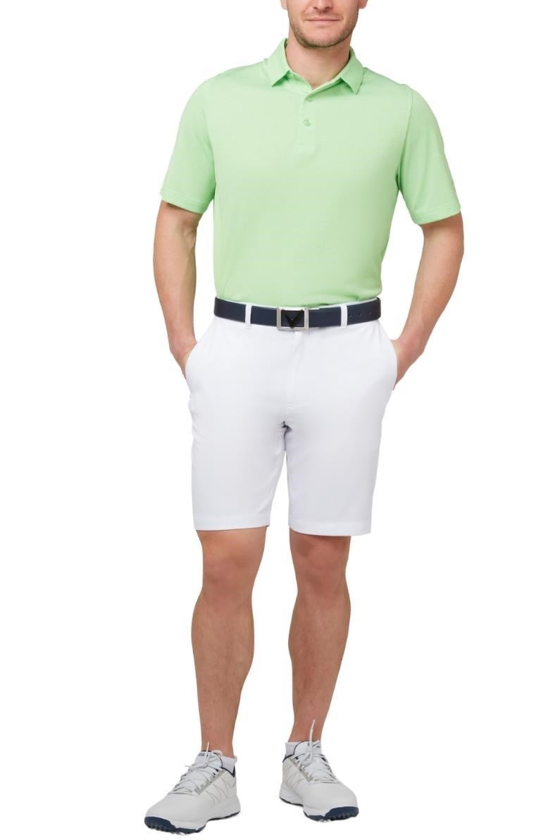 Callaway Heathered Jacquard pánské polo, summer green heather