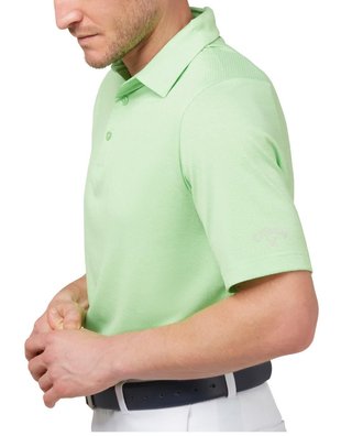 Callaway Heathered Jacquard pánské polo, summer green heather