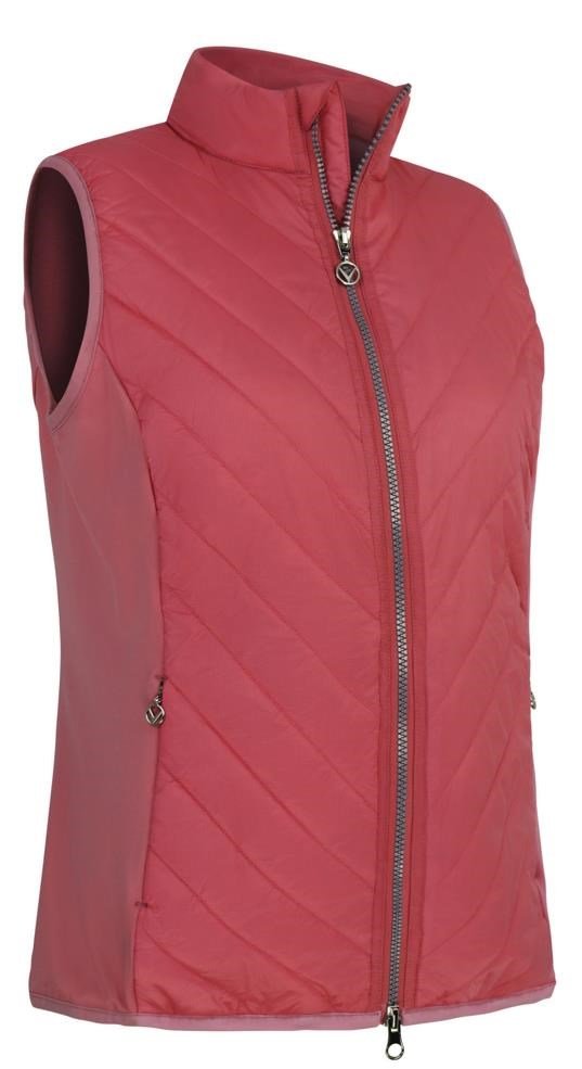 Callaway Lightweight Quilted dámská vesta, červená