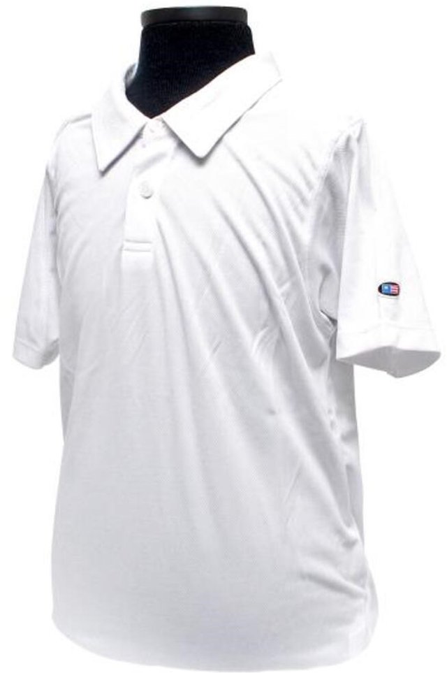 U.S. Kids Golf USKTech Lisle dětské polo, bílé