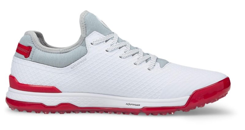 Puma Proadapt Alphacat pánské golfové boty, bílo/stříbrno/červené
