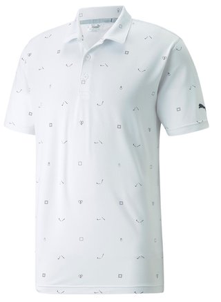 Puma Cloudspun H8 pánské polo, bílé