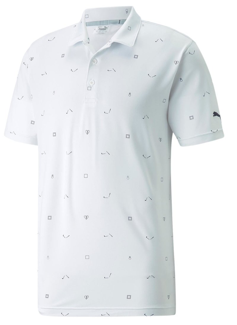 Puma Cloudspun H8 pánské polo, bílé
