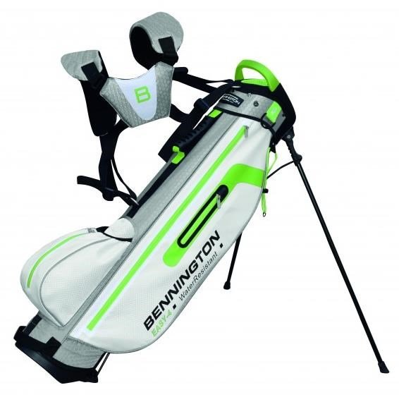 Bennington Easy 4 Water Resistant stand bag, bílo/šedo/limetkový