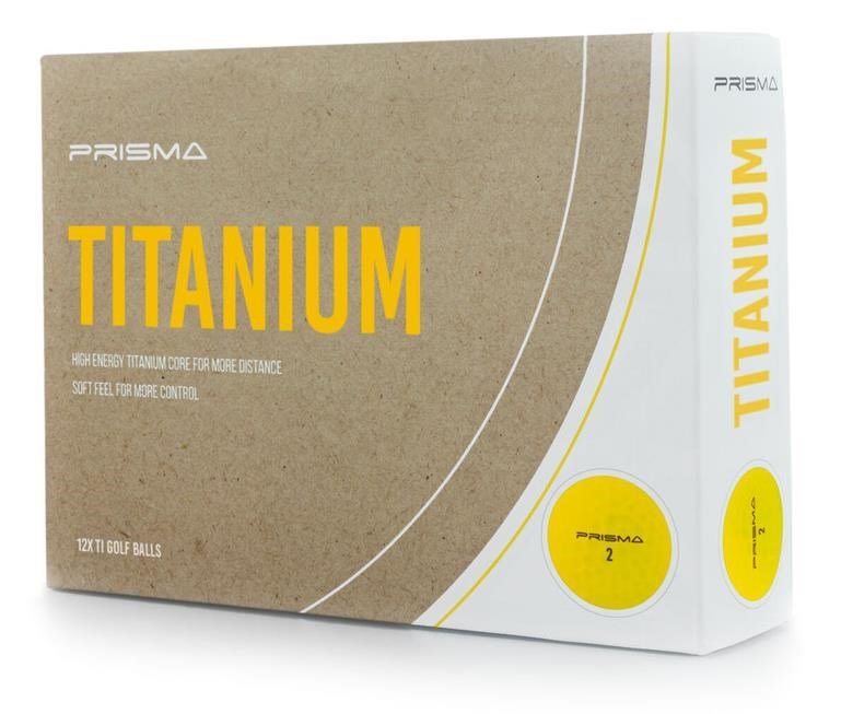 Masters Prisma Titanium golfové míčky, žluté