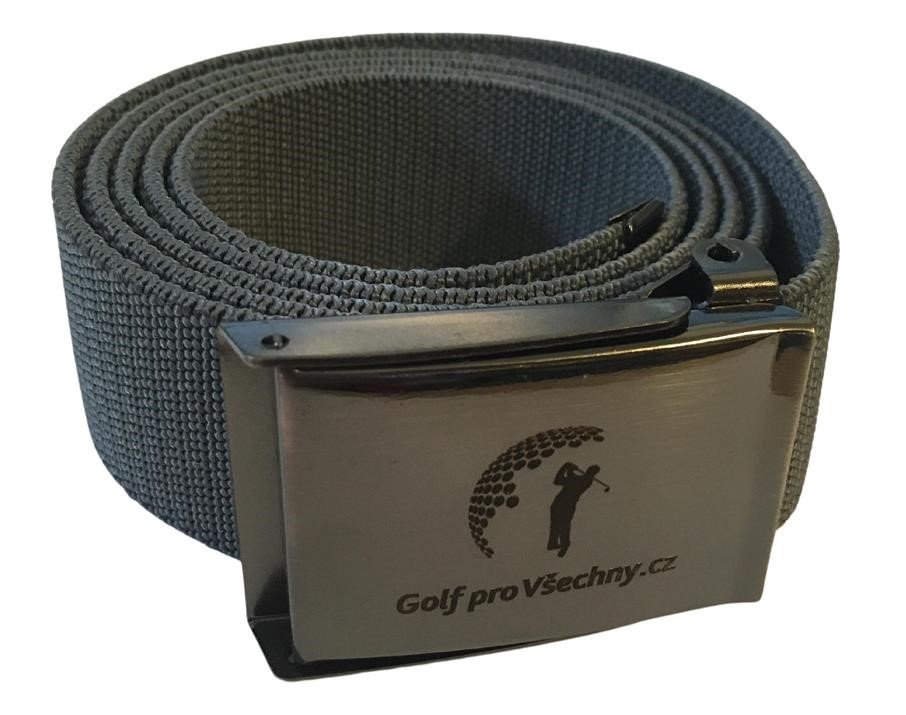 Textilní opasek Golf pro všechny.cz, šedý