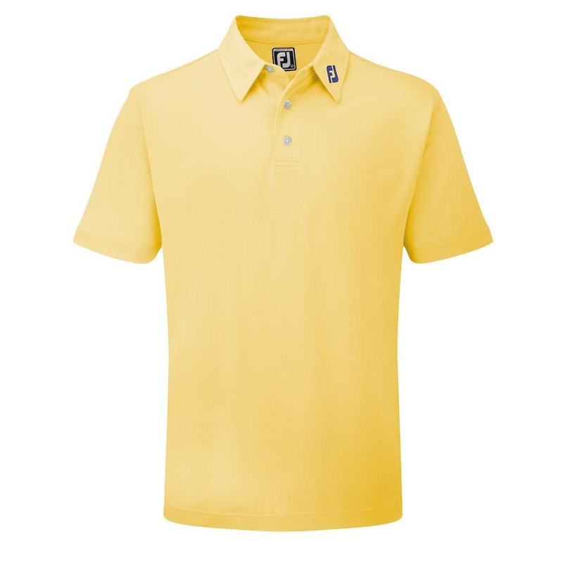 FootJoy Stretch Pique Solid pánské polo, žluté