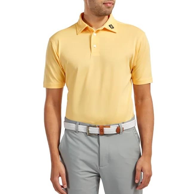 FootJoy Stretch Pique Solid pánské polo, žluté
