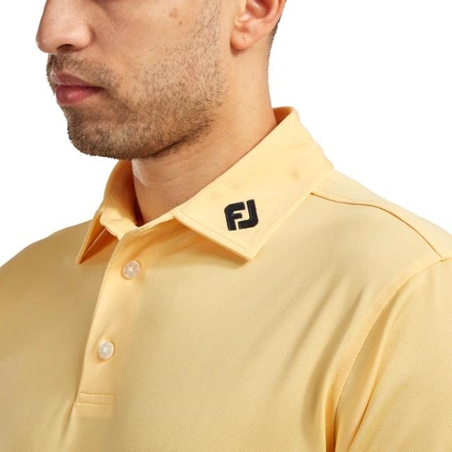 FootJoy Stretch Pique Solid pánské polo, žluté