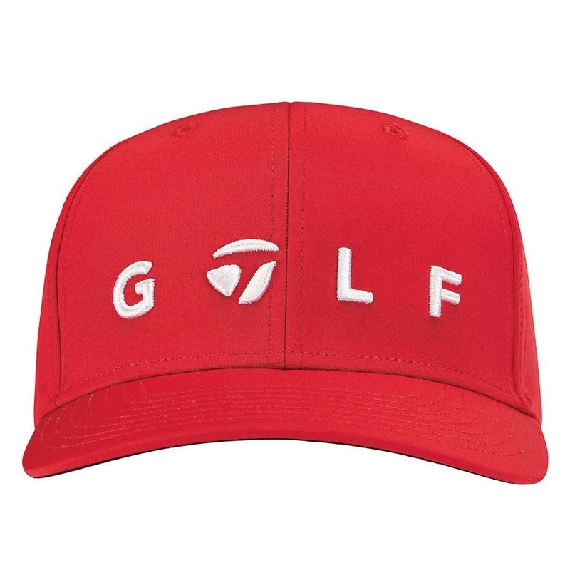 TaylorMade Lifestyle Golf Logo pánská kšiltovka, červená