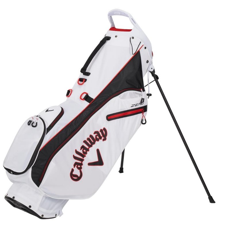 Callaway Hyperlite Zero Double Strap stand bag, bílo/černo/červený