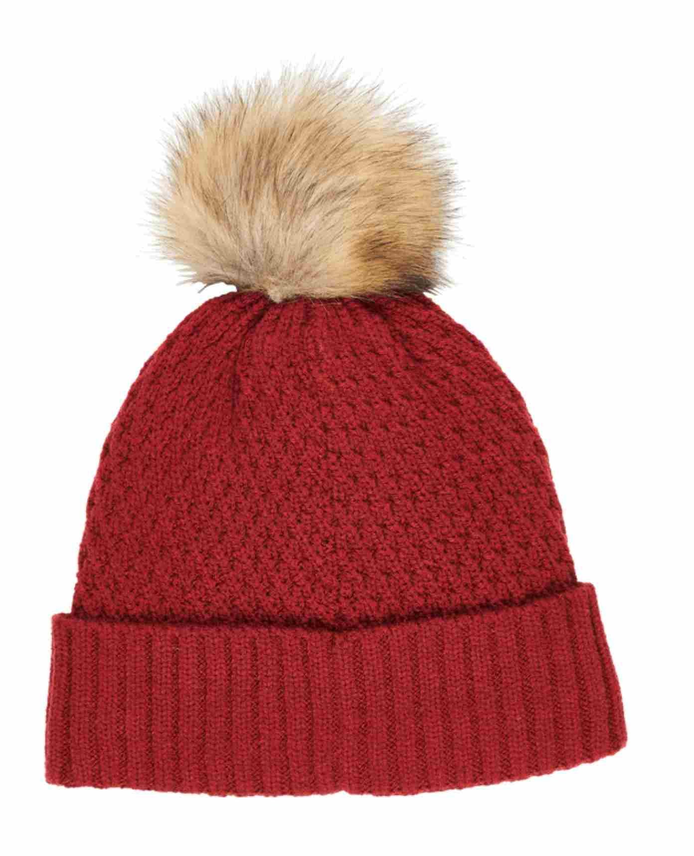 Callaway Pom Pom Beanie dámská zimní čepice, červená