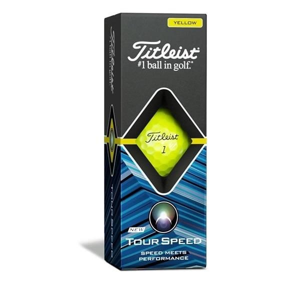Titleist Tour Speed 21 golfové míčky, žluté