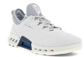 Ecco Biom C4 pánské kožené Gore-Tex golfové boty, bílé