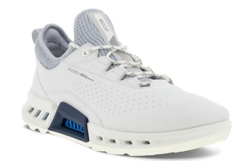 Ecco Biom C4 pánské kožené Gore-Tex golfové boty, bílé