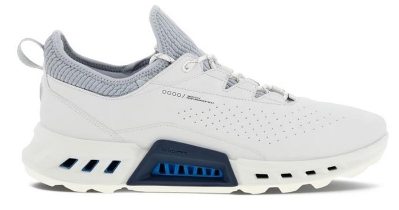 Ecco Biom C4 pánské kožené Gore-Tex golfové boty, bílé