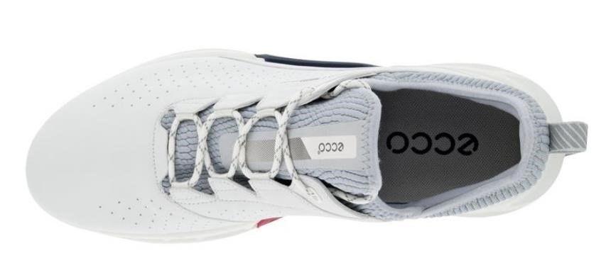 Ecco Biom C4 pánské kožené Gore-Tex golfové boty, bílé
