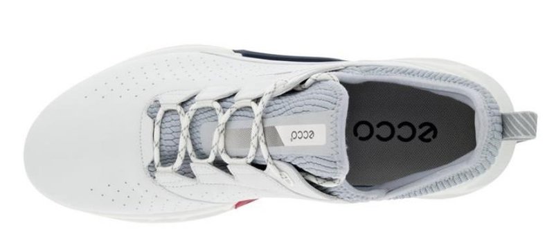 Ecco Biom C4 pánské kožené Gore-Tex golfové boty, bílé