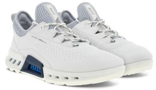 Ecco Biom C4 pánské kožené Gore-Tex golfové boty, bílé