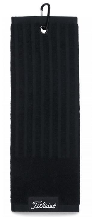 Titleist Trifold Cart golfový ručník, černý