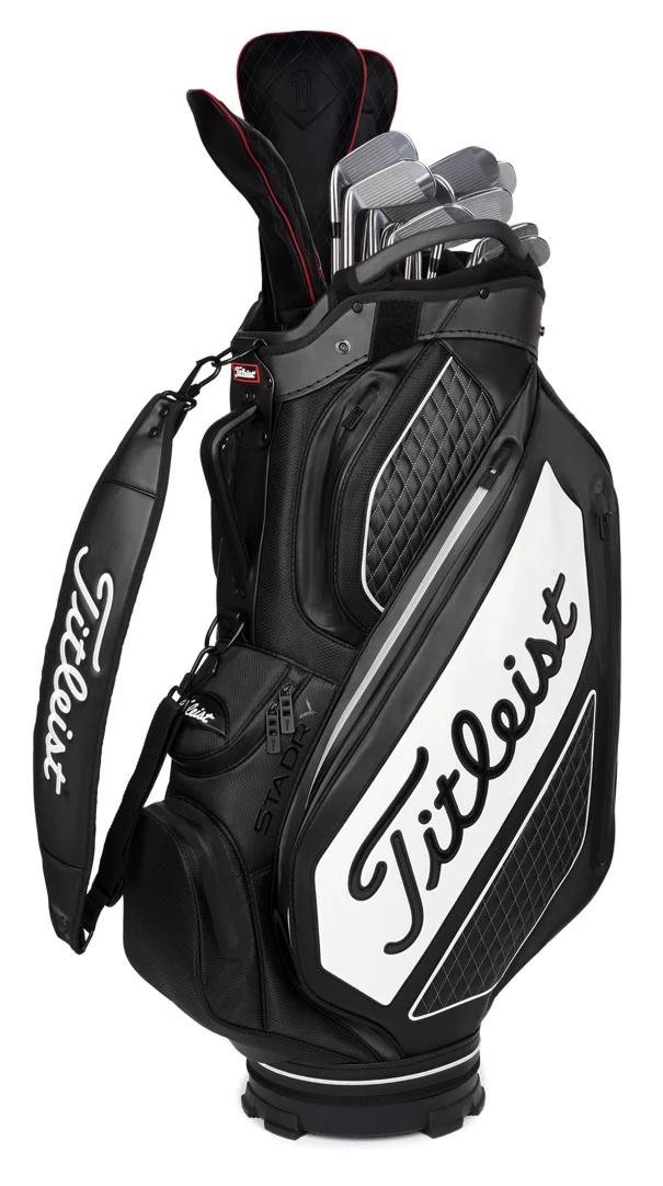Titleist Tour Series Premium Stadry staff bag, černo/bílý