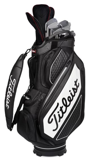 Titleist Tour Series Premium Stadry staff bag, black/white