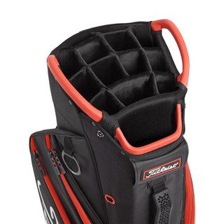 Titleist 14 cart bag, černo/červený