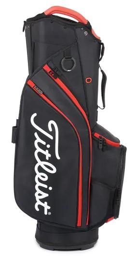 Titleist 14 cart bag, černo/červený