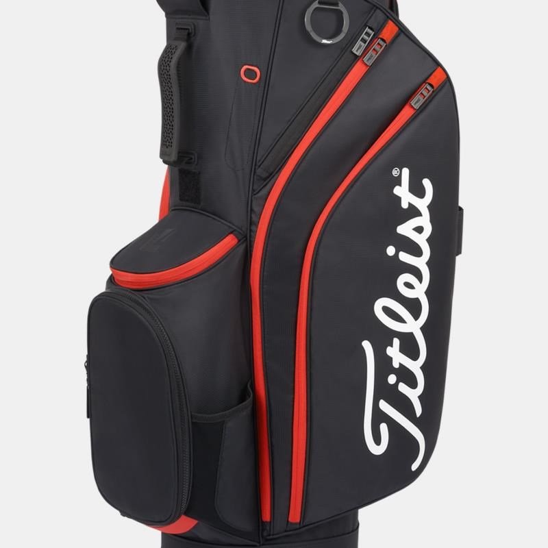 Titleist 14 cart bag, černo/červený