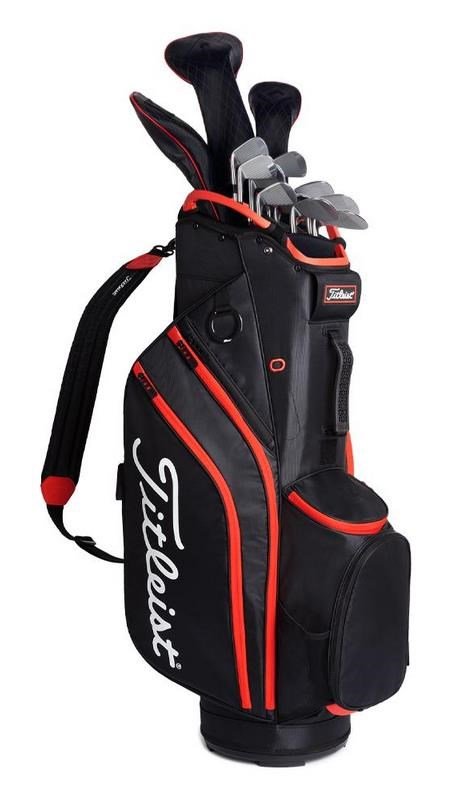 Titleist 14 cart bag, černo/červený