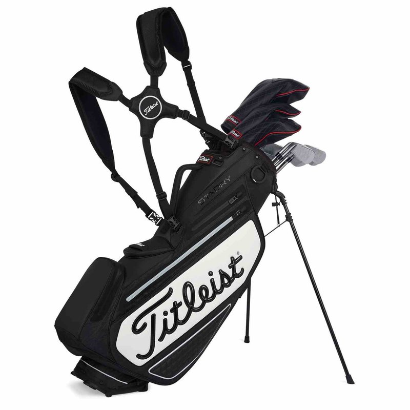 Titleist Tour Series Premium StaDry stand bag, černo/bílý