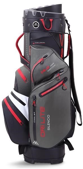 Big Max Dri Lite Silencio 2 cart bag, šedo/bílo/černo/červený