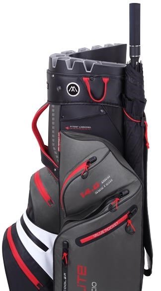 Big Max Dri Lite Silencio 2 cart bag, šedo/bílo/černo/červený