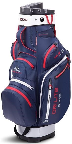 Big Max Dri Lite Silencio 2 cart bag, tmavě modro/stříbrno/červený