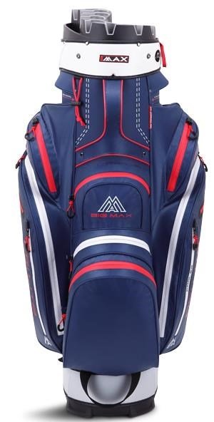Big Max Dri Lite Silencio 2 cart bag, tmavě modro/stříbrno/červený