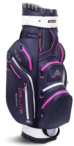 Big Max Dri Lite Silencio 2 cart bag, steel blue/silver/fuchsia