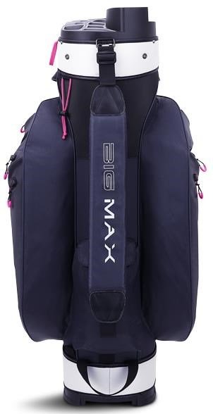 Big Max Dri Lite Silencio 2 cart bag, steel blue/silver/fuchsia