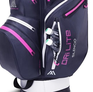 Big Max Dri Lite Silencio 2 cart bag, steel blue/silver/fuchsia