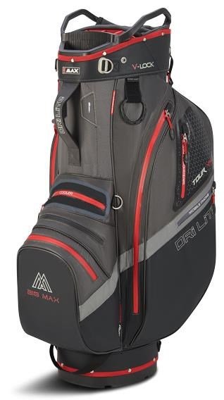Big Max Dri Lite V-4 cart bag, šedo/černo/červený